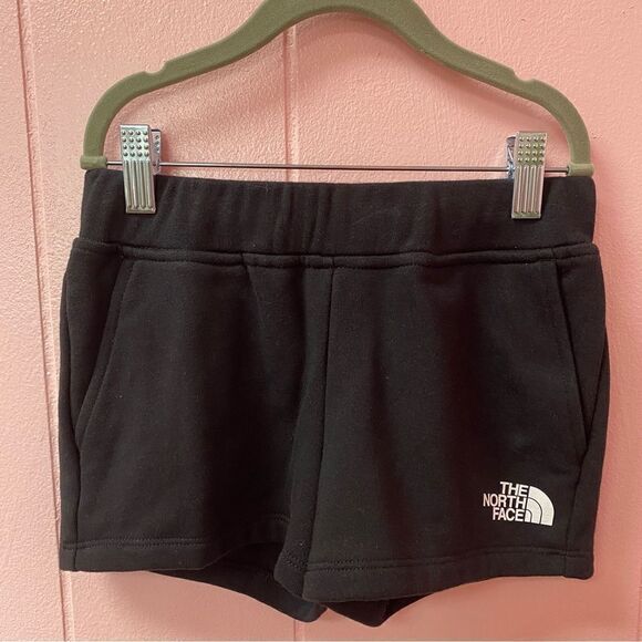 The North Face Girls Black Sweat Shorts US Small 7/8 - Picture 2 of 4